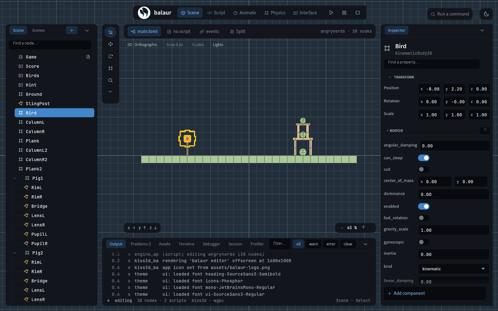 The Balaur editor